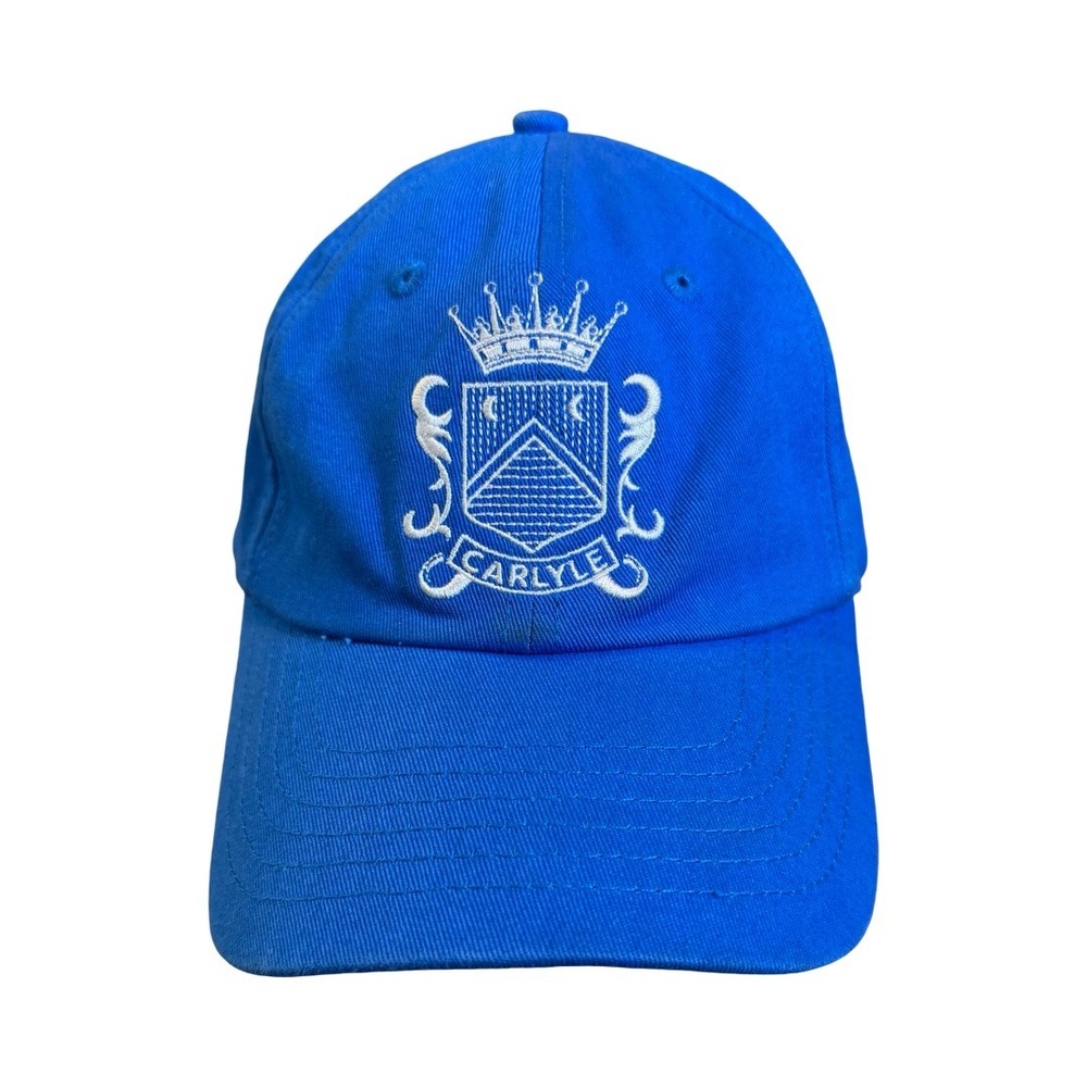 FRAME x Carlyle Hotel Embroidered Baseball Cap Blue Cotton Adjustable Ha